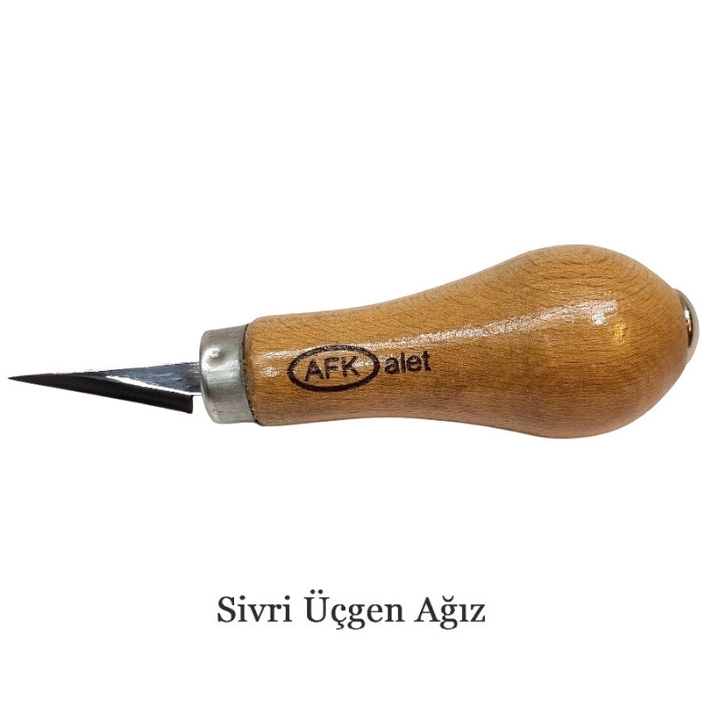 Armut Saplı Detay Ahşap Oyma/Yontma Bıçakları (Tek Bıçaklar)