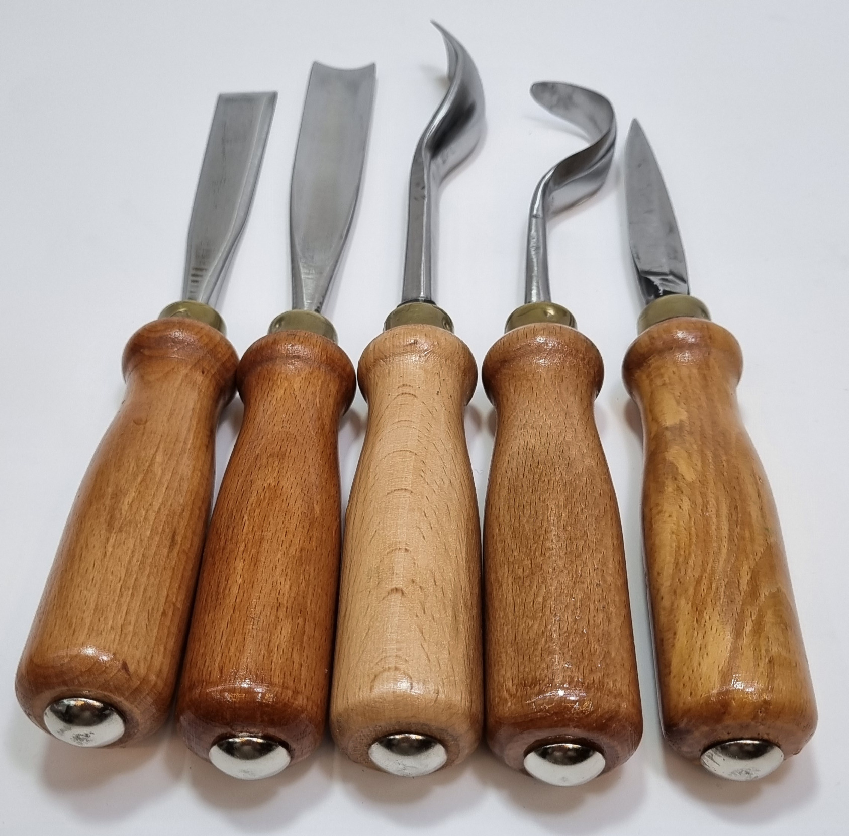 Ahşap Kaşık / Kuksa / Heykel Oyma Bıçak Seti (Beşli)