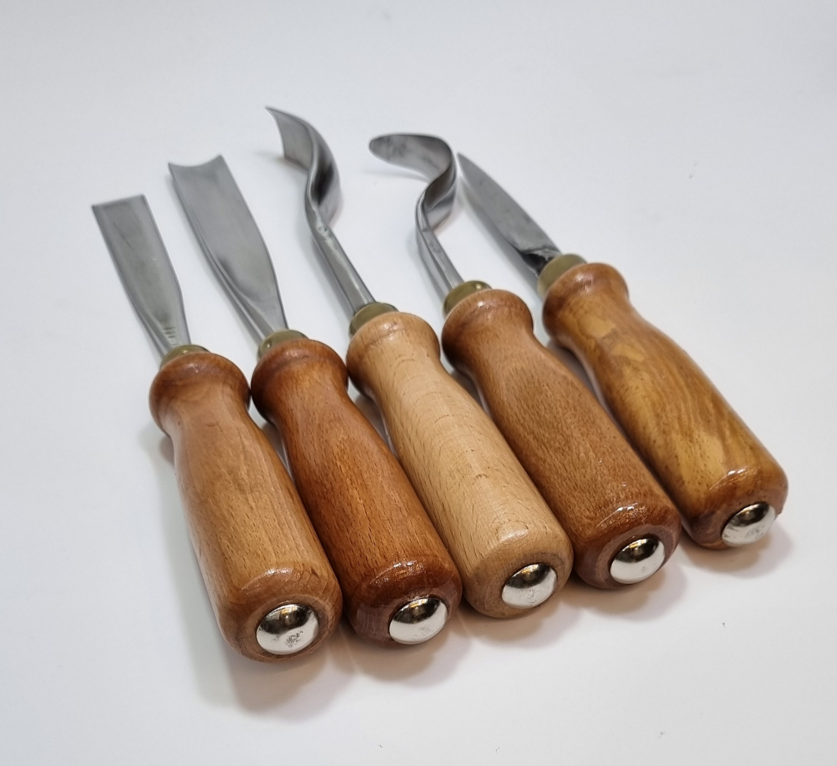 Ahşap Kaşık / Kuksa / Heykel Oyma Bıçak Seti (Beşli)