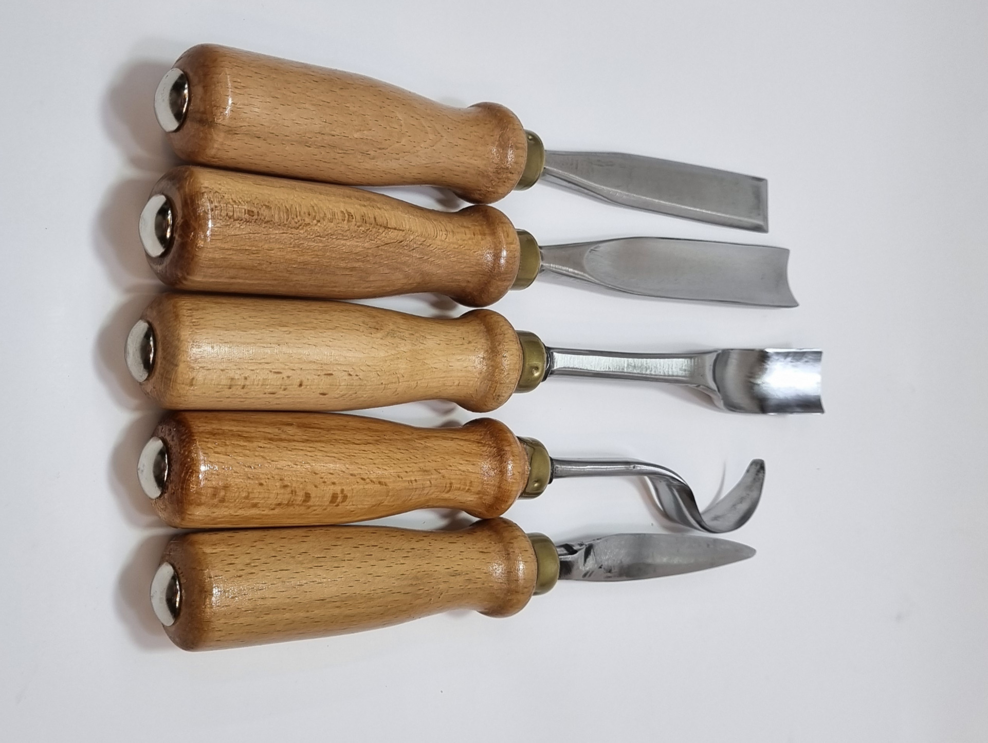 Ahşap Kaşık / Kuksa / Heykel Oyma Bıçak Seti (Beşli)