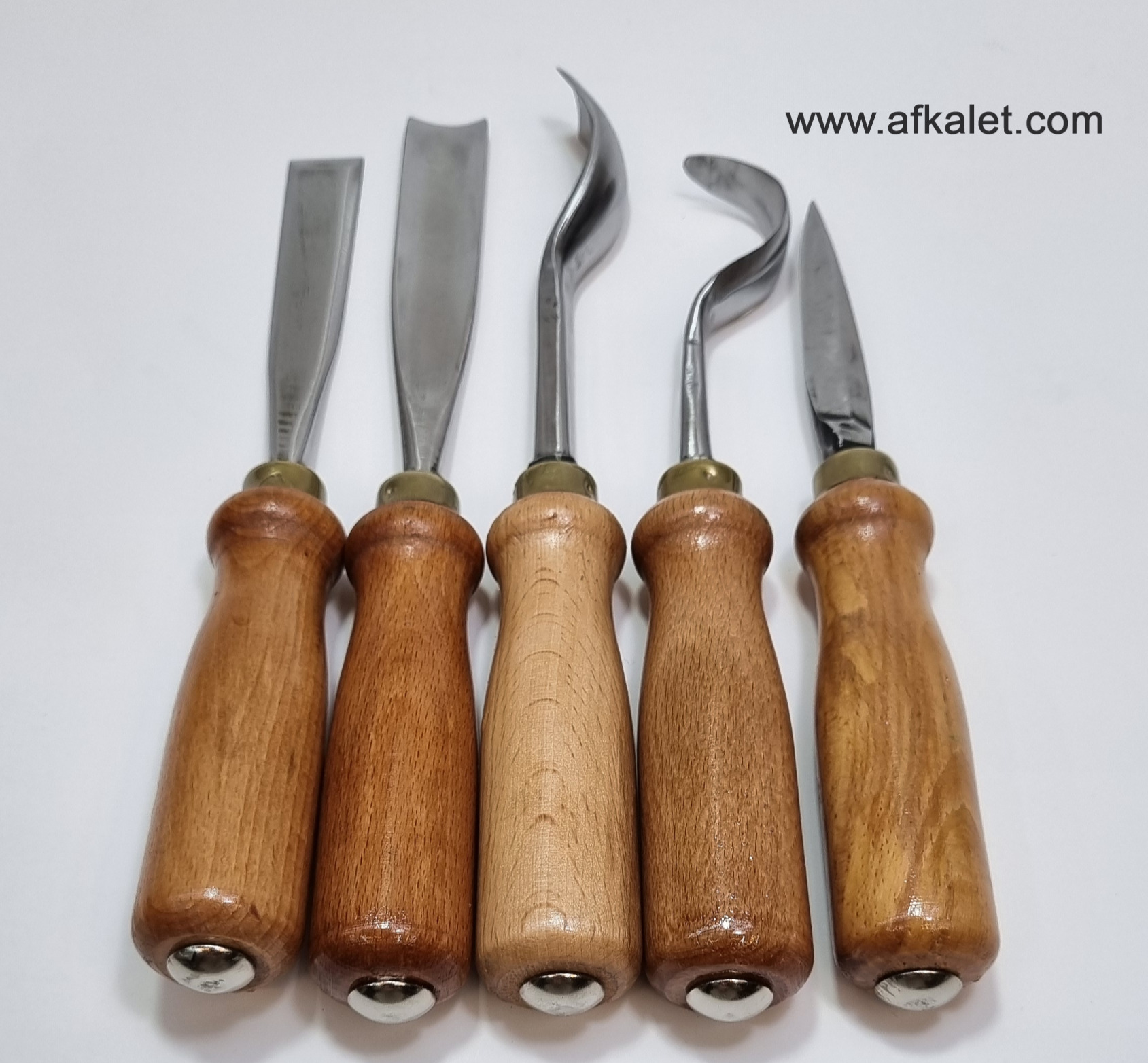 Ahşap Kaşık / Kuksa / Heykel Oyma Bıçak Seti (Beşli)