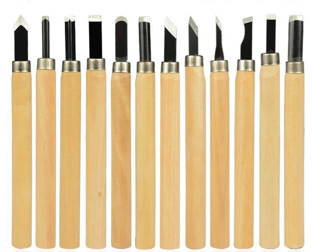 Ahşap Oyma Seti (12 parca)