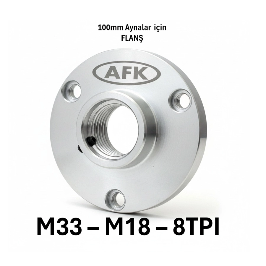 Ayna Flanşı (100mm) M33-M18-8TPI-Dolu Flanş