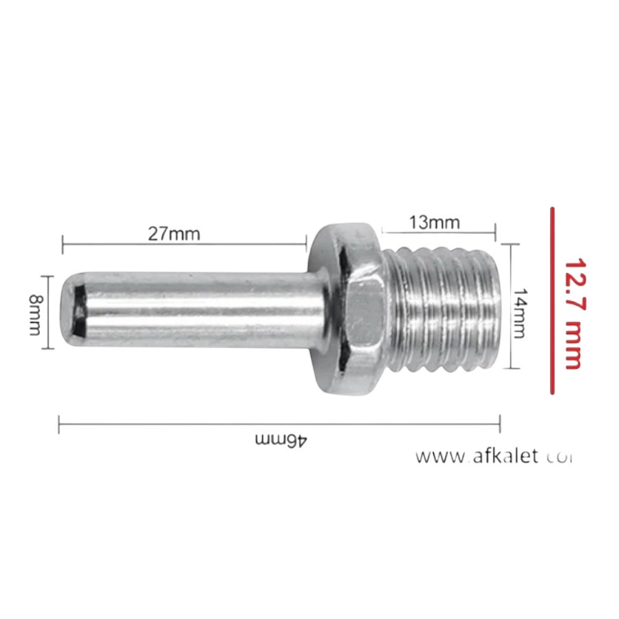 M14 Vidalı Matkap İçin Disk Zımpara Takma Aparatı