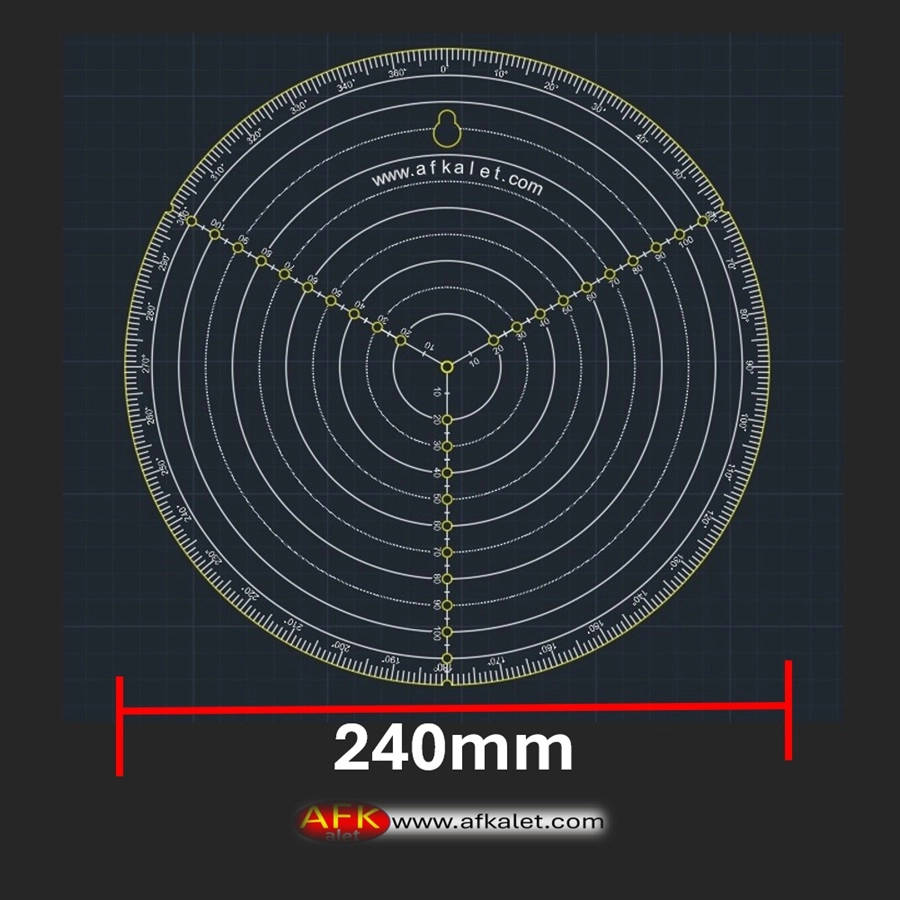 Merkezleme Cetveli / Merkez Bulma 240mm