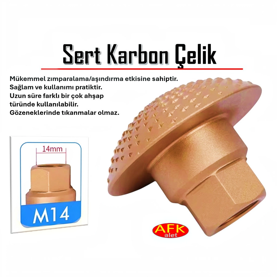 Oval Başlı Ahşap İşleme/Raspalama Kafası