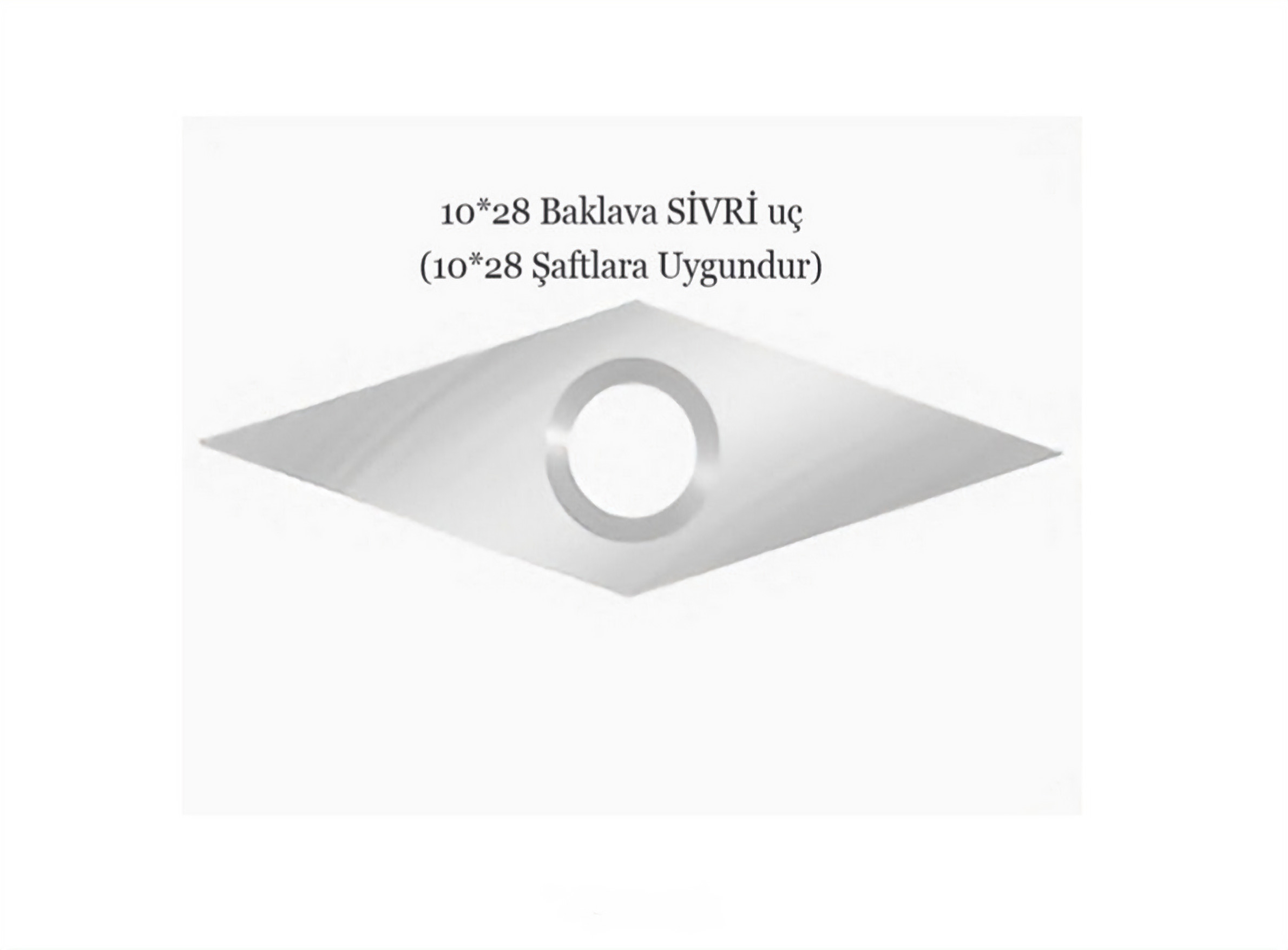Baklava sivri 10*28 Karbür Uç  (Made in Germany)