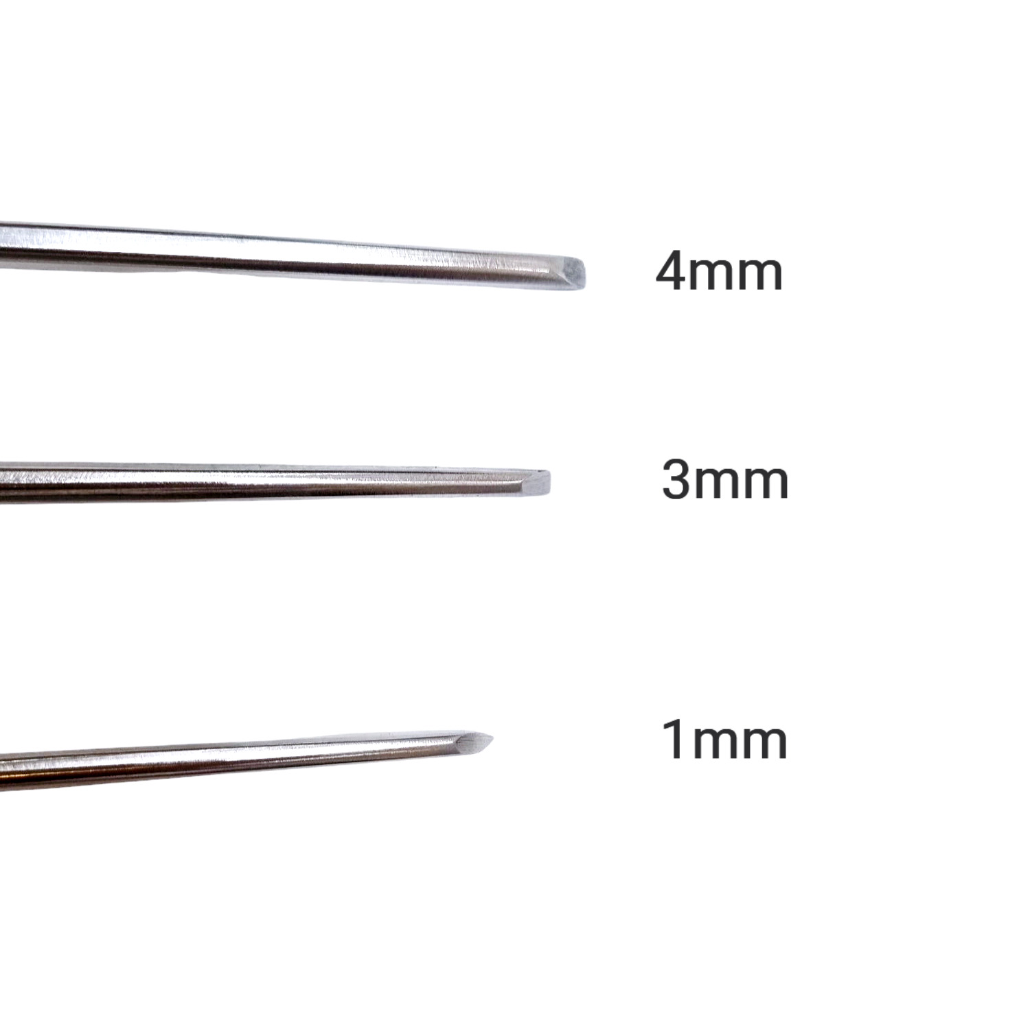 Düz mikro iskarpela (1-3-4mm)