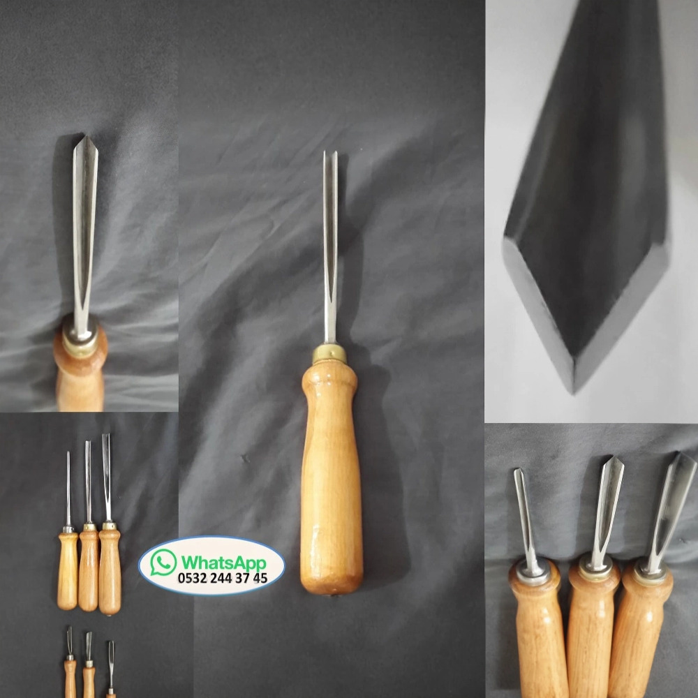 TIRNAK (V) Oyma İskarpelaları  (3-20mm Arası) Tüm Ölçüler