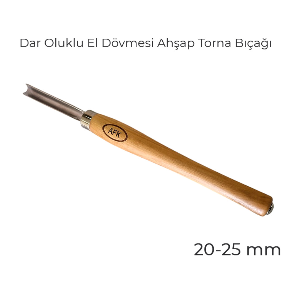 DAR oluklu ahşap torna bıçağı 16-25 mm