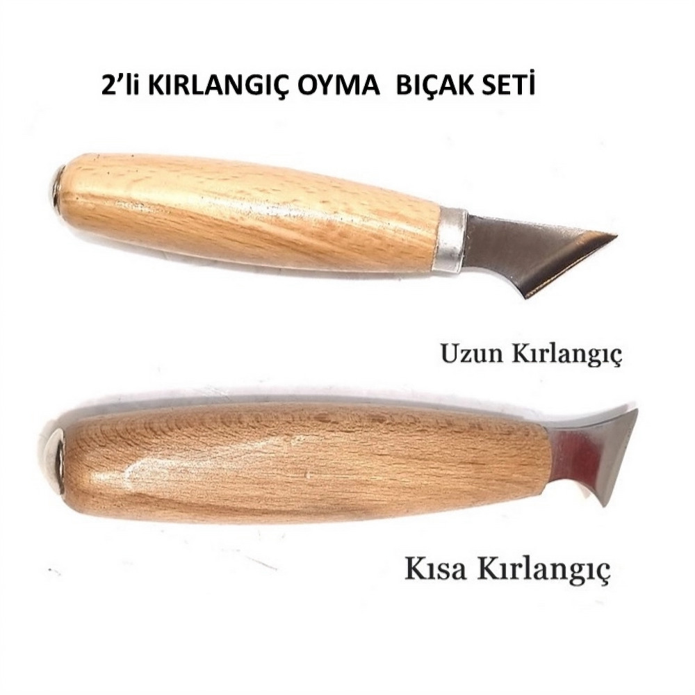 Kırlangıç iskarpela (Chip Carving) Uzun ve KısaTip
