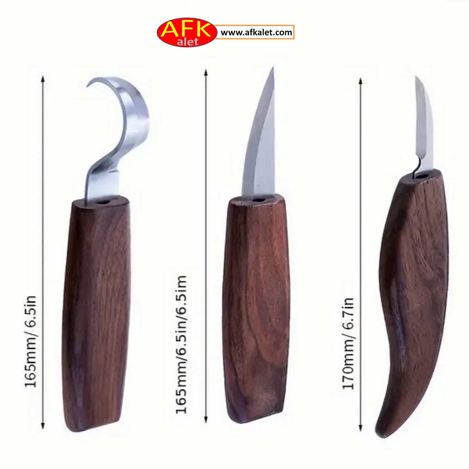 Ahşap oyma seti (3’lü)