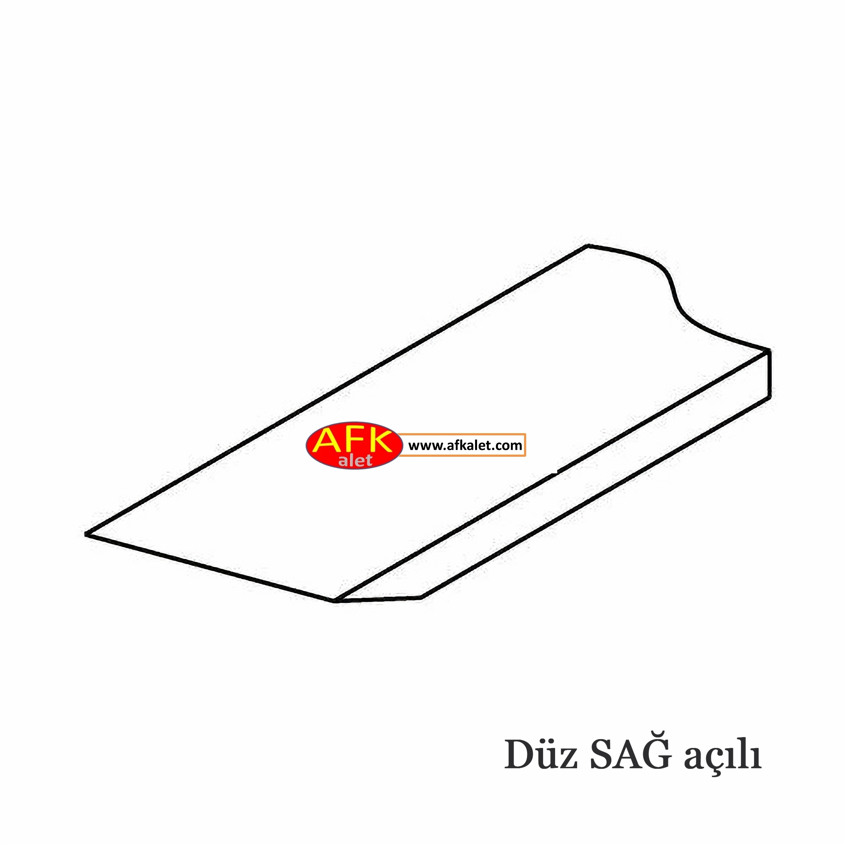 Sağ Açılı Düz Bıçak