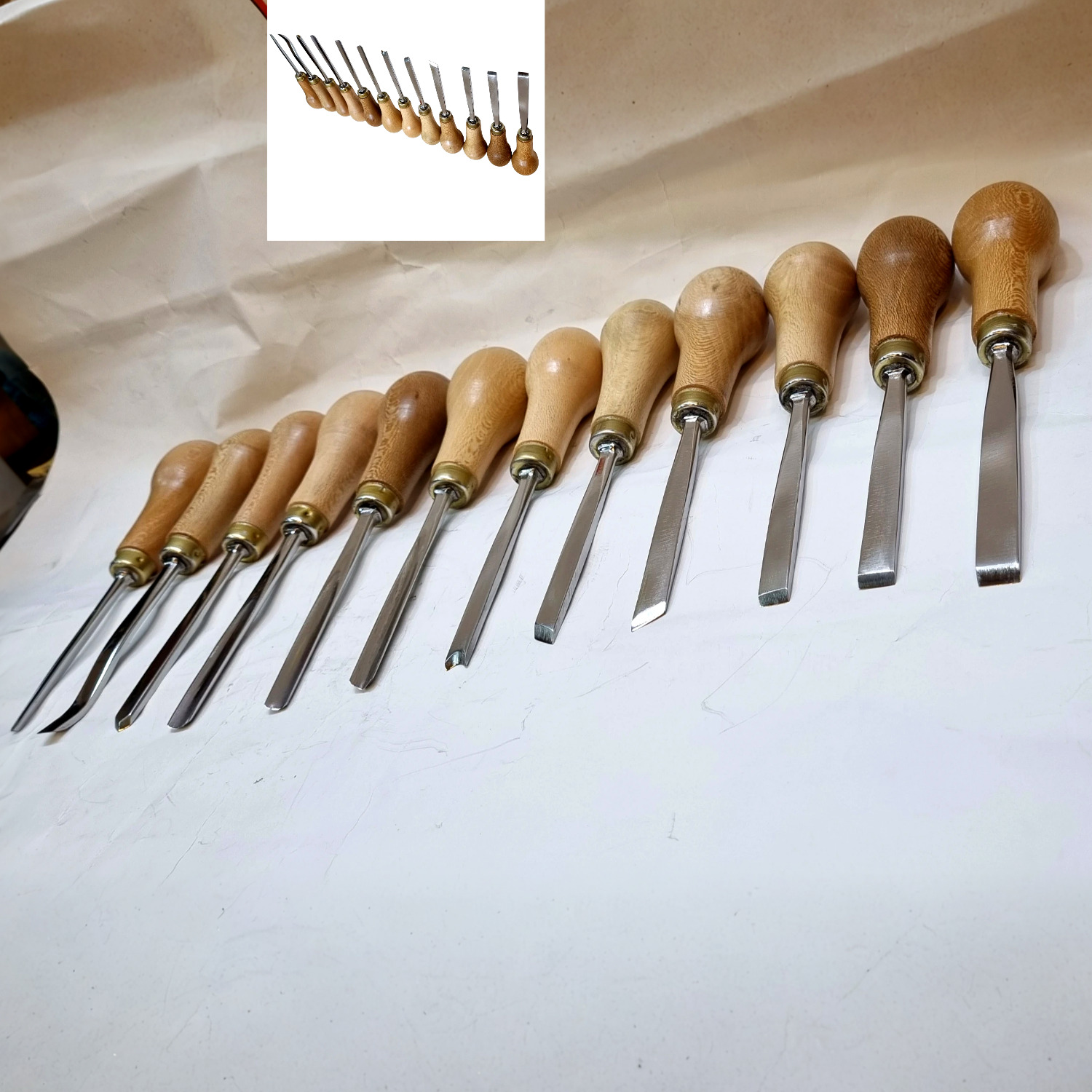 12 li Avuç içi iskarpela seti