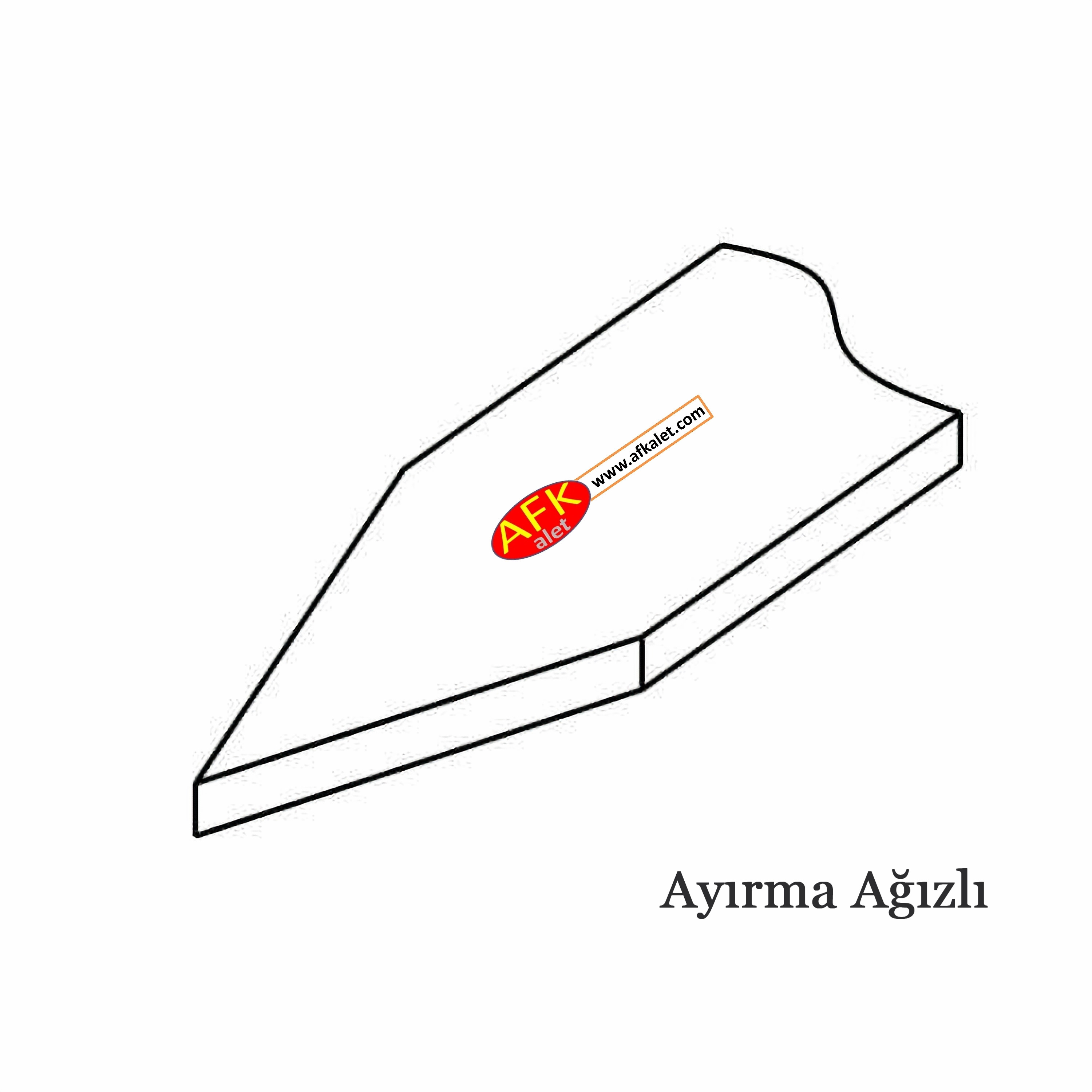 Üçgen Ağızlı Kesme ve Şekillendirme Bıçağı