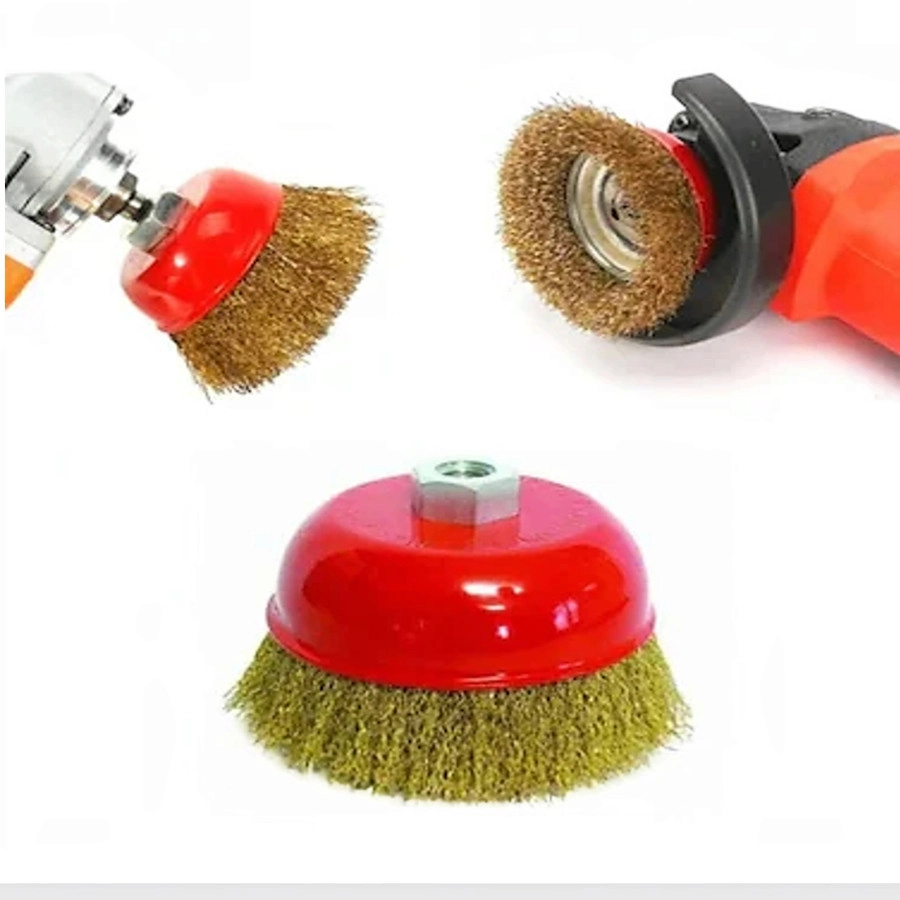 Saçaklı Çanak Tel Fırça 65mm
