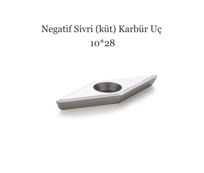 Negatif Sivri (küt) Karbür Uç 10*28   (Made in Germany)