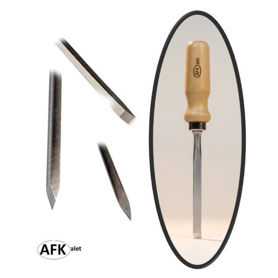 Düz çift taraflı iskarpela 6 mm