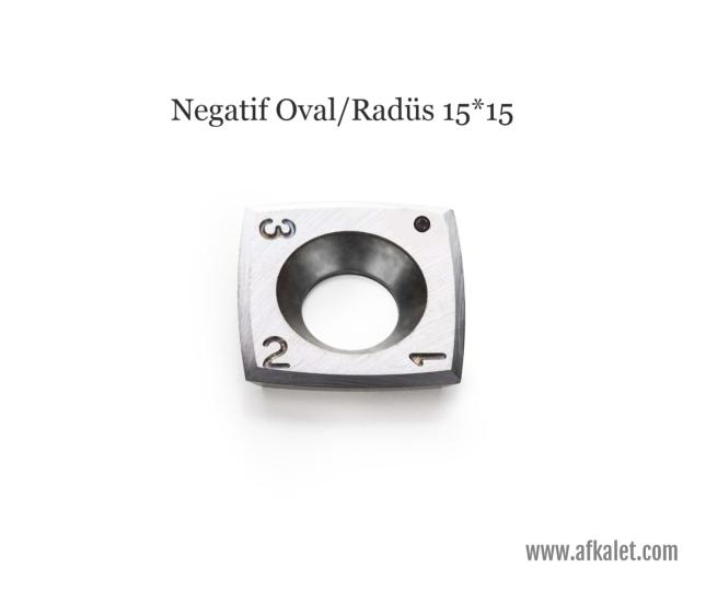 Negatif Oval/Radüs Karbür Uç 15*15  (Made in Germany)