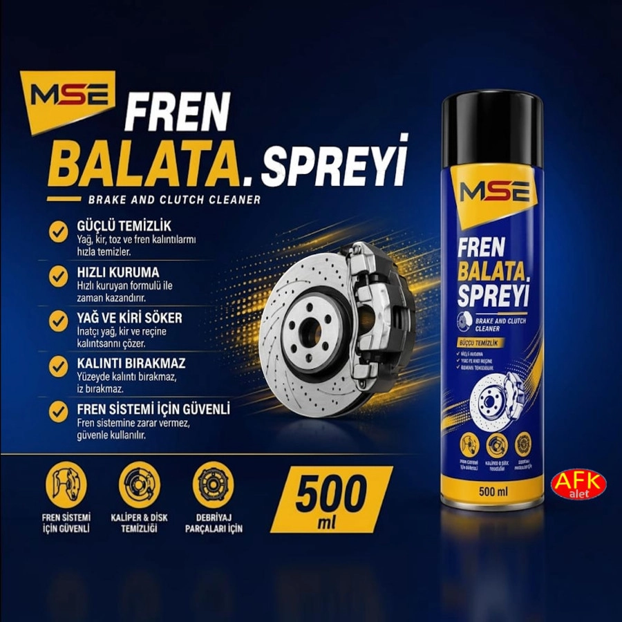 Temizleme (Fren Balata Spreyi) Genel Temizleme 500 ml