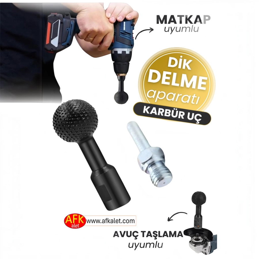  M14 Aparatlı Küre Top Törpü 40mm Ahşap Oyma Aşındırma Ucu Avuç Taşlama Matkap Uyumlu Karbon Çelik