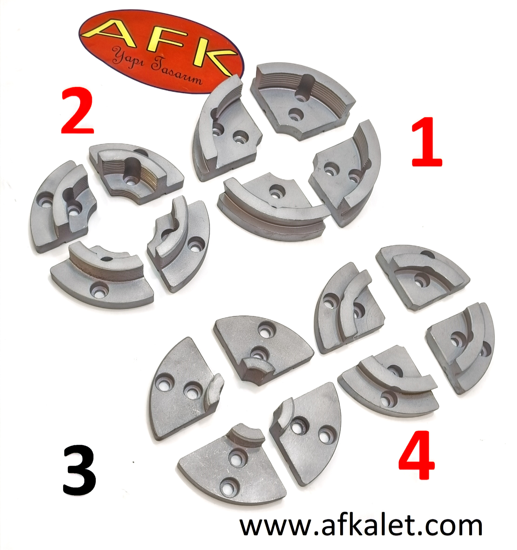 Ayna çene seti (4’lü Set)